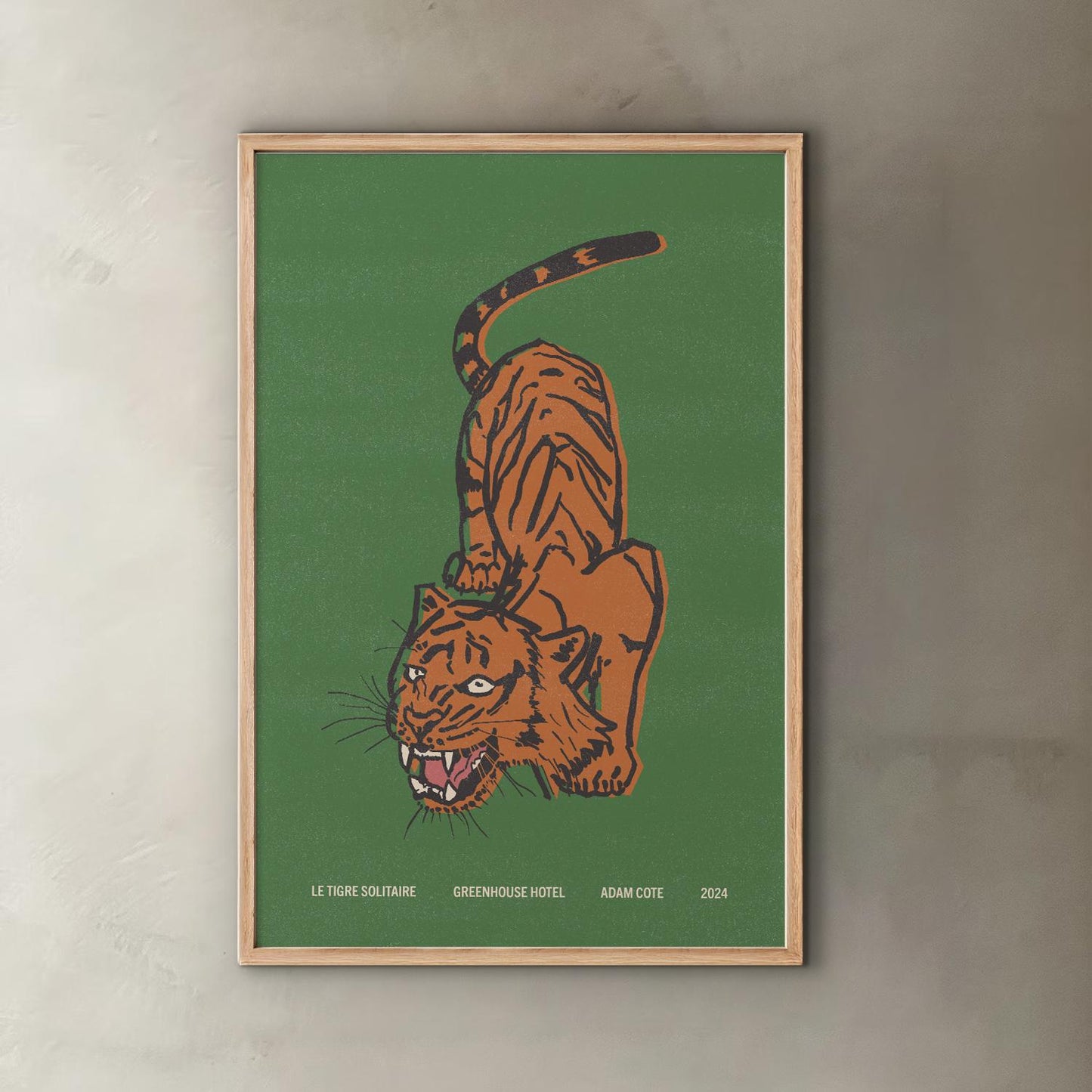 Green Tiger Print