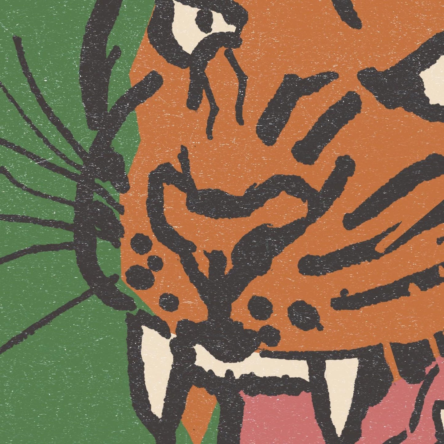 Green Tiger Print