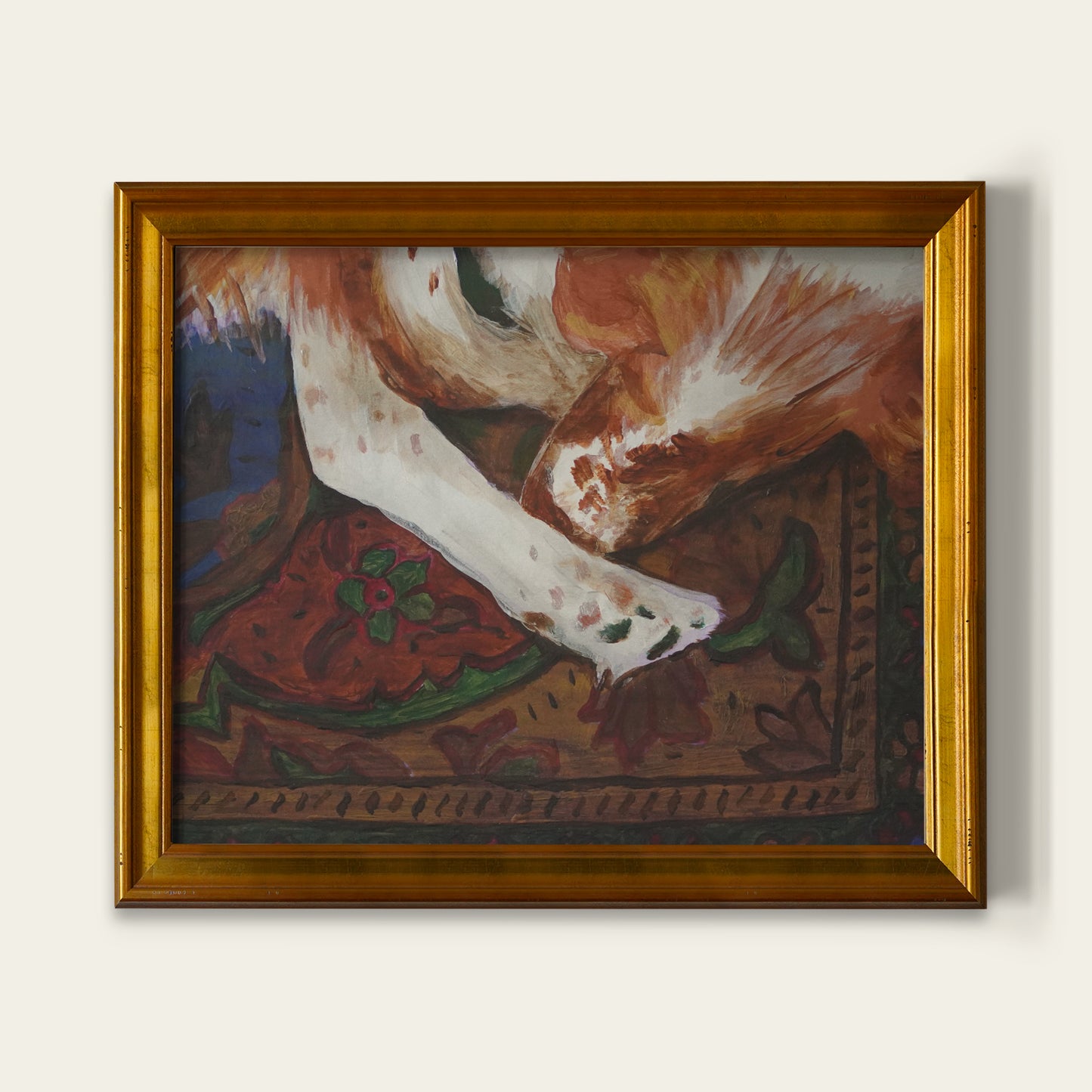 Brittany Napping Print