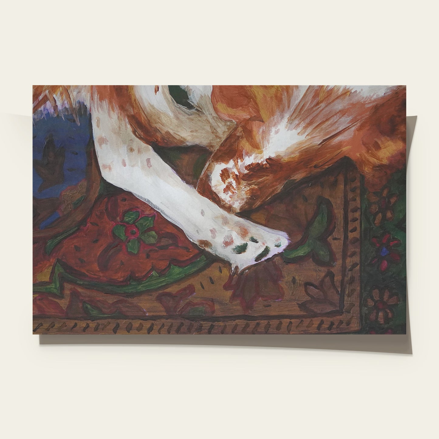 Brittany Napping Print