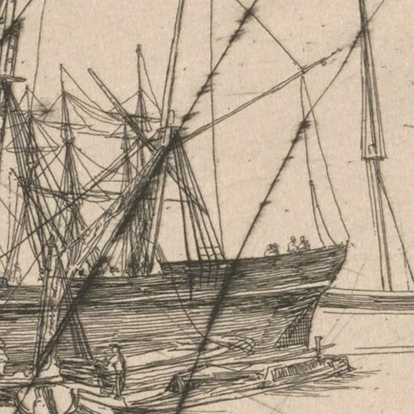 Vintage Sailboat Sketch I