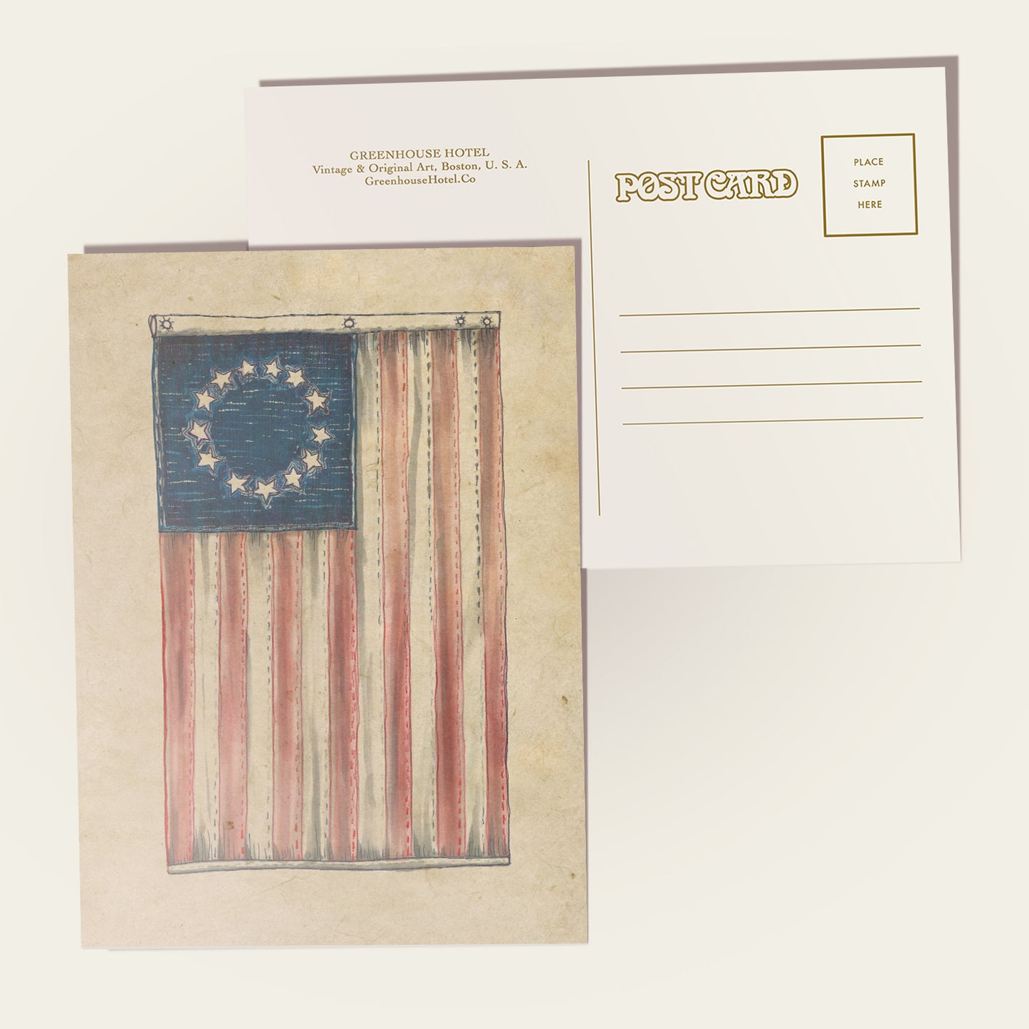 Betsy Ross Flag Postcard