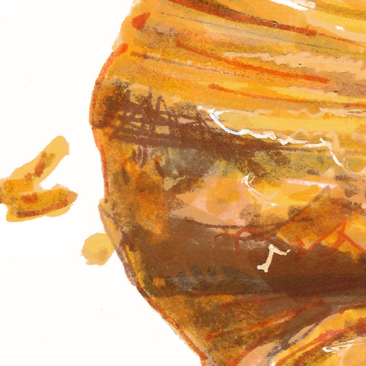 French Croissant Postcard