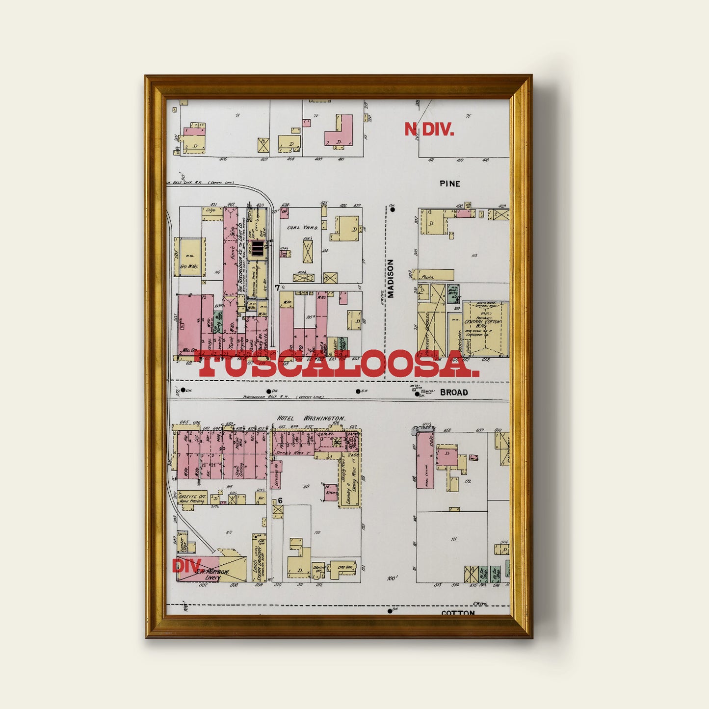 Tuscaloosa Map