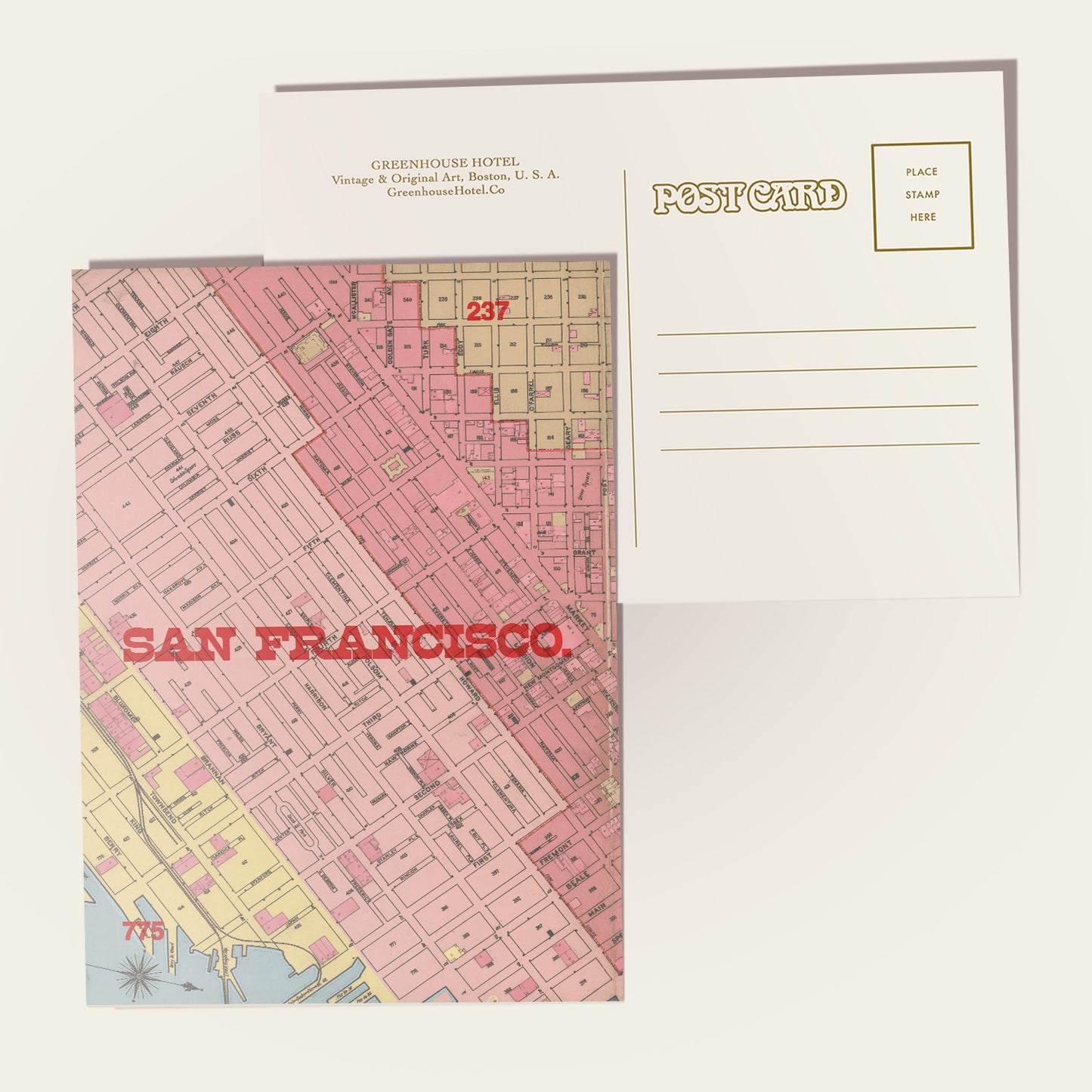 San Francisco Map II Postcard