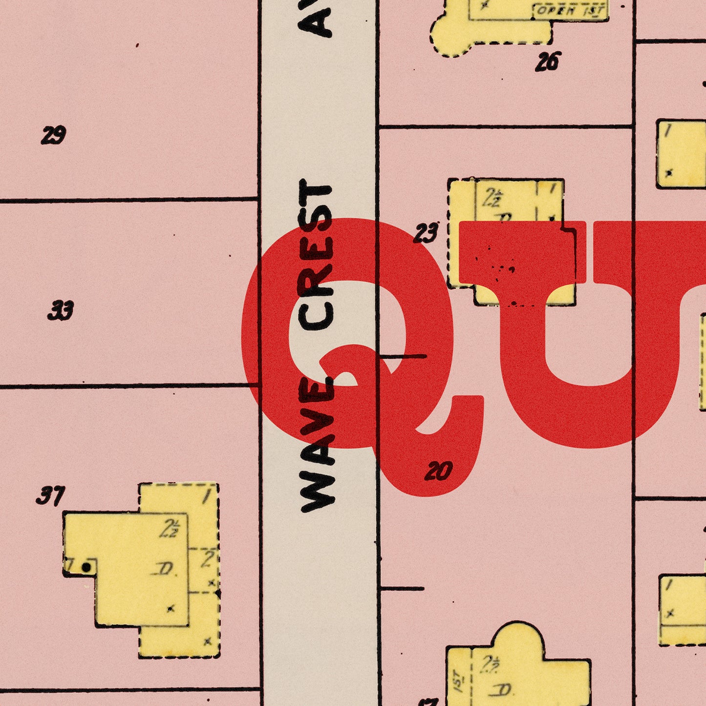 Queens Map Postcard