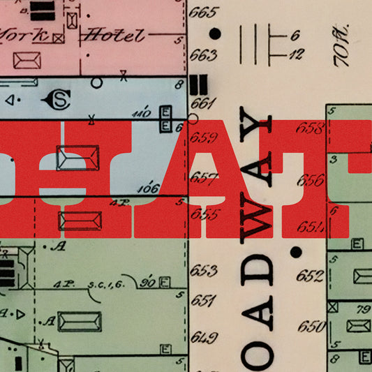 Manhattan Map Postcard