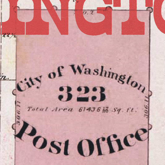 Washington D.C. Map Postcard