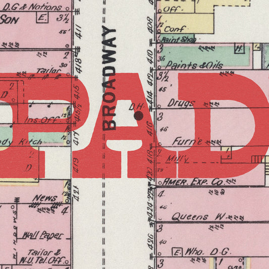 Paducah Map Postcard