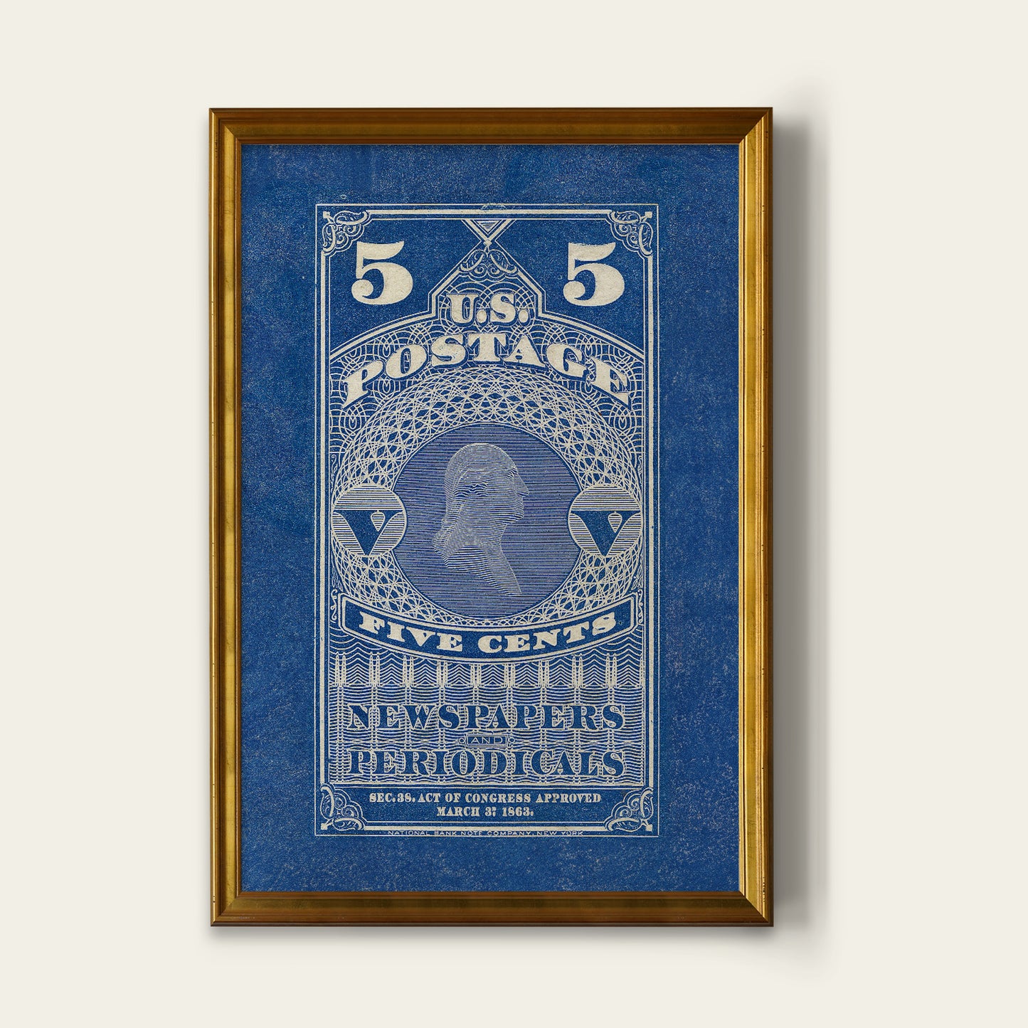 Washington Stamp Print