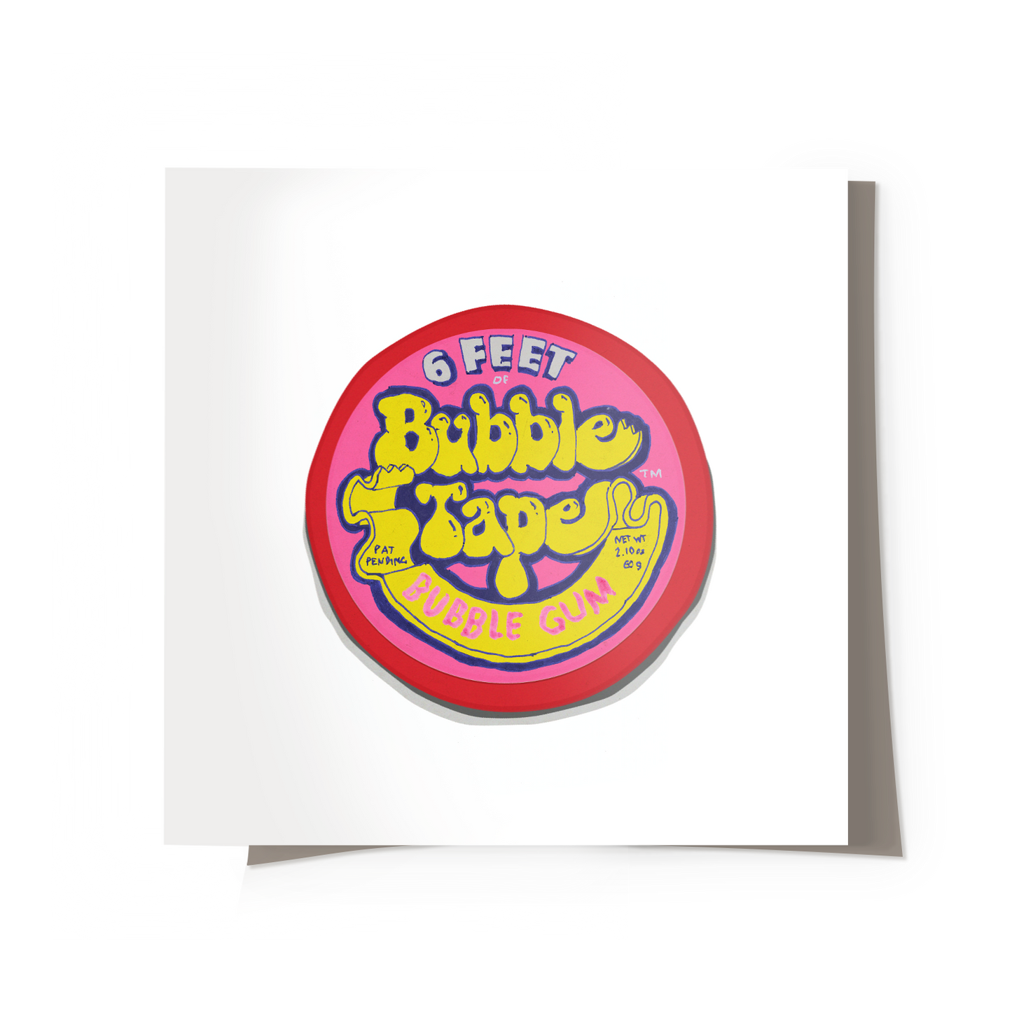 Bubblegum Tape Print
