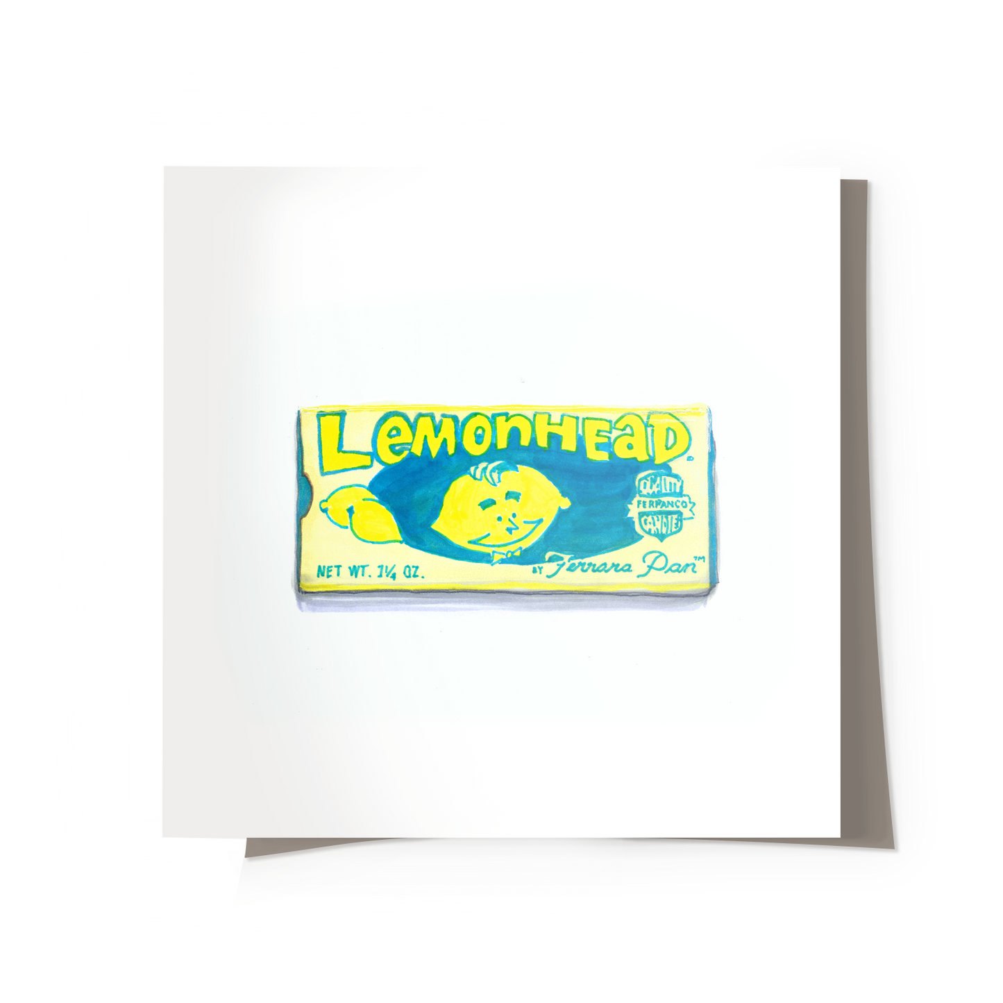 Vintage Lemon Candy Print