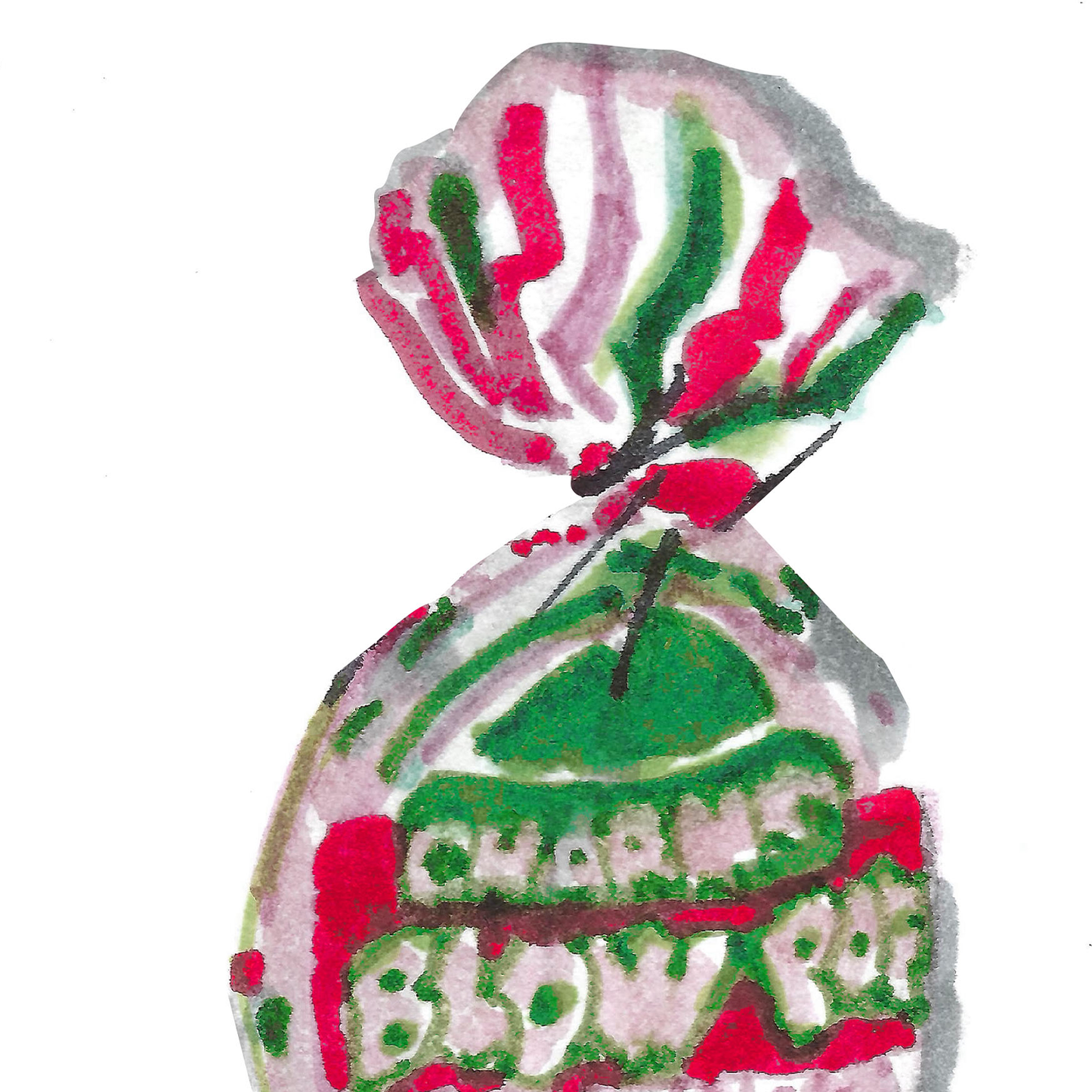 Watermelon Lollipop Print