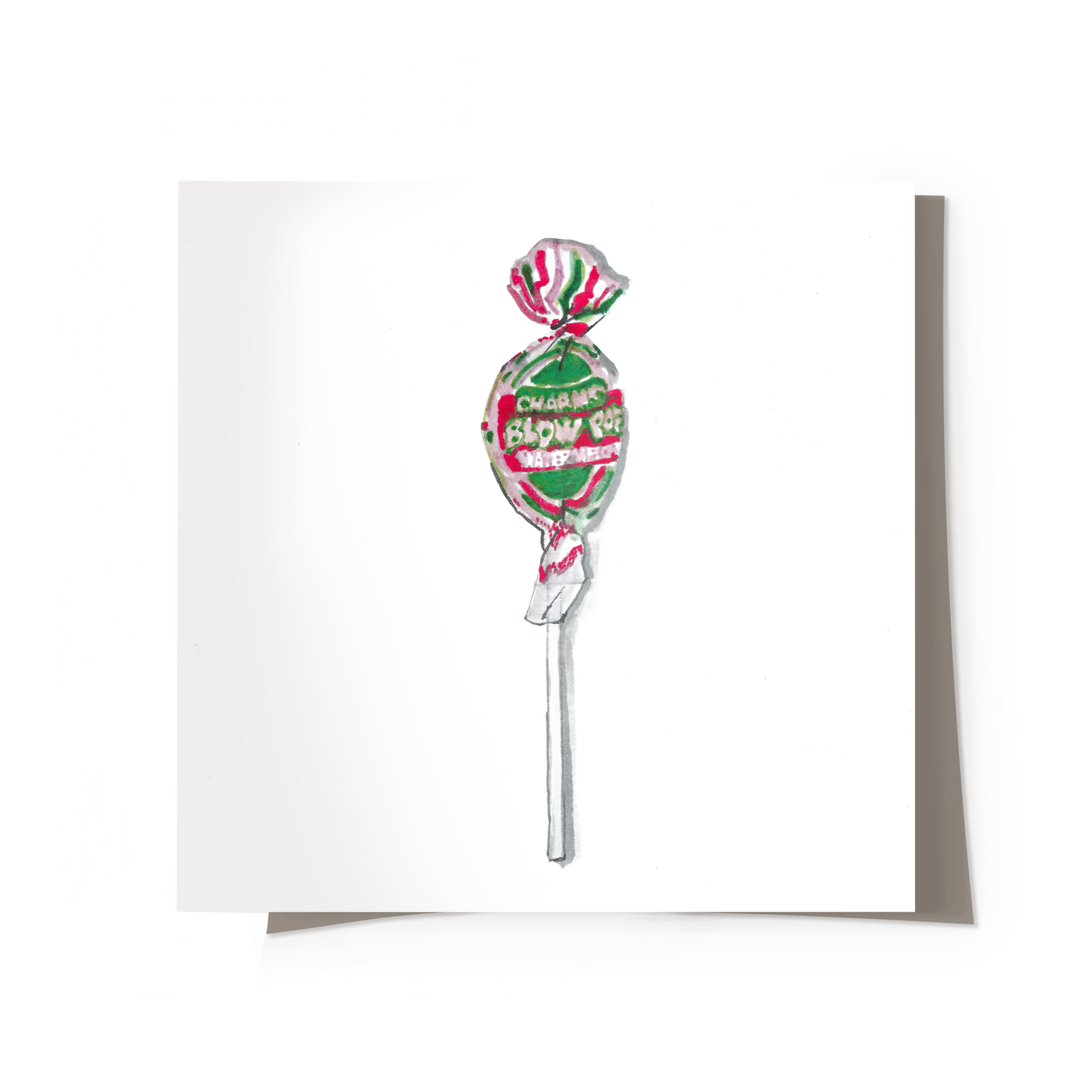 Watermelon Lollipop Print
