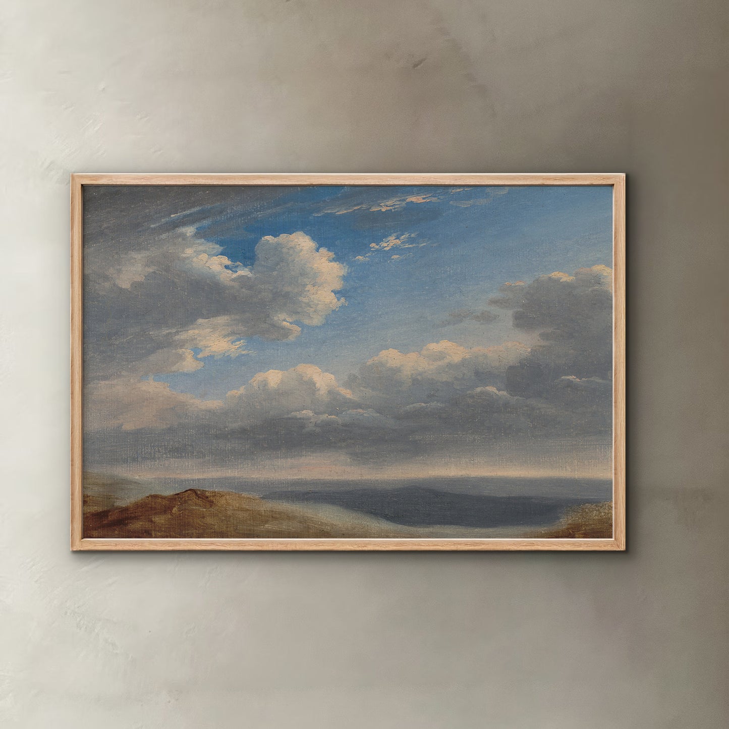 Clouds | Vintage Landscape Oil Painting Print