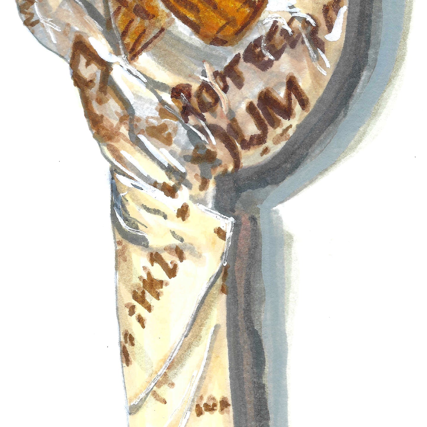 Root Beer Lollipop Print