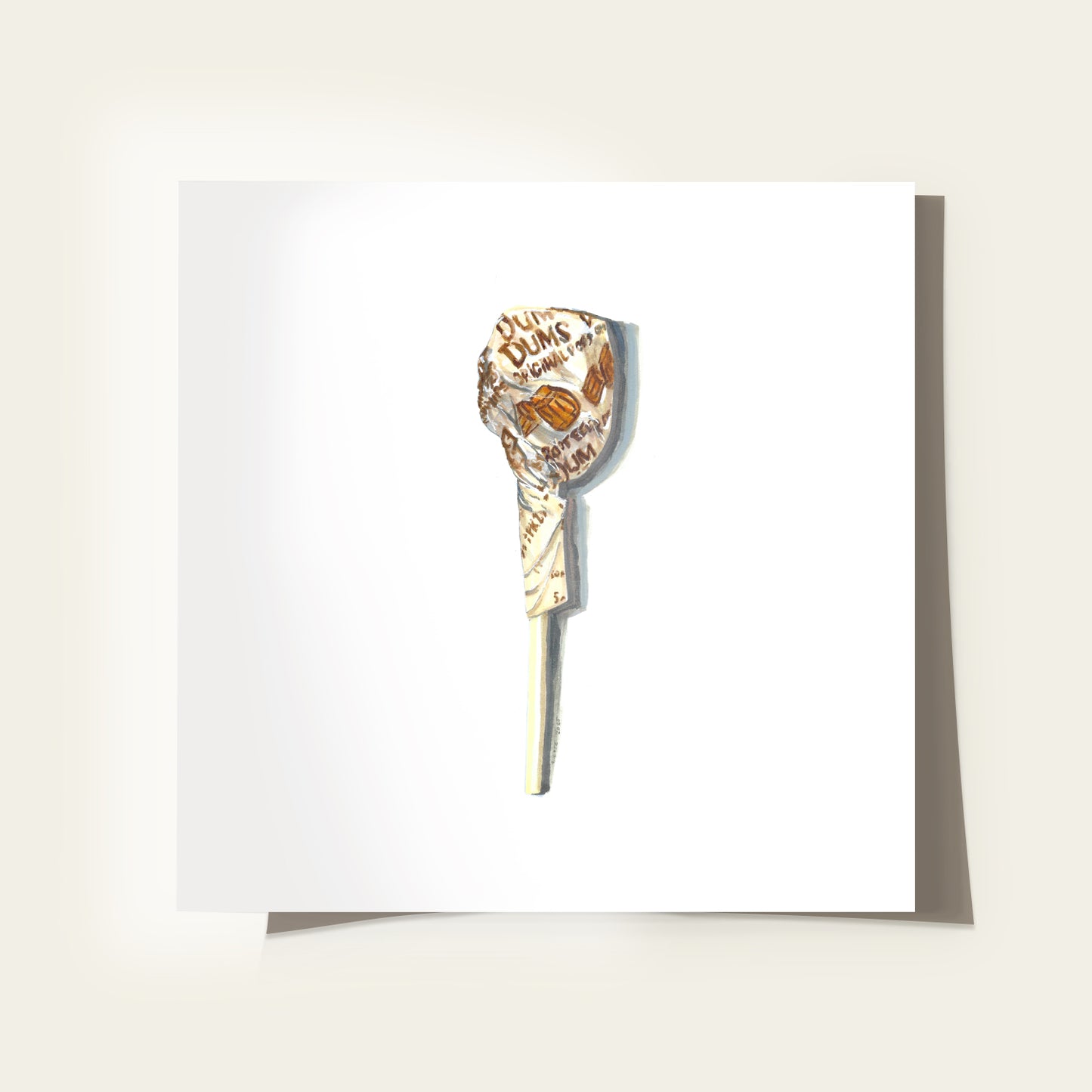 Root Beer Lollipop Print