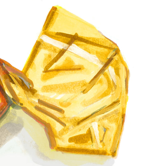 Caramel Hard Candy Postcard