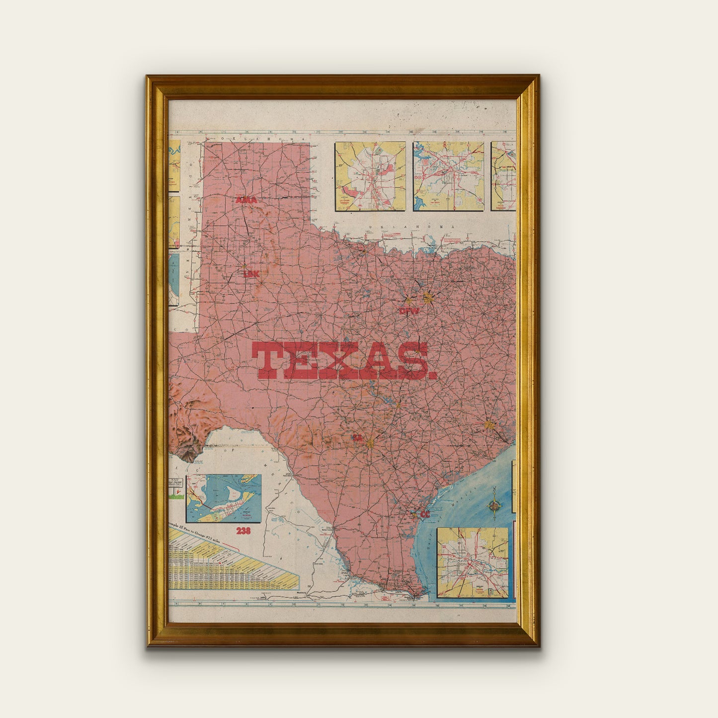Texas State Map I