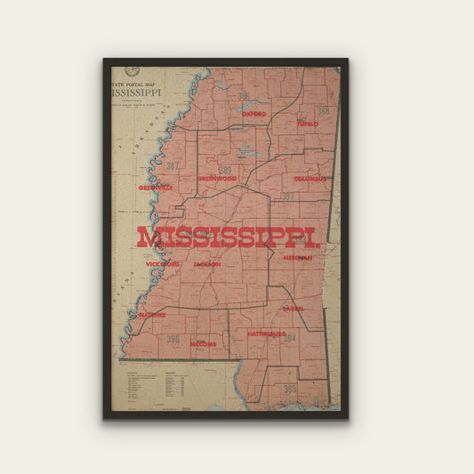 Mississippi State Map