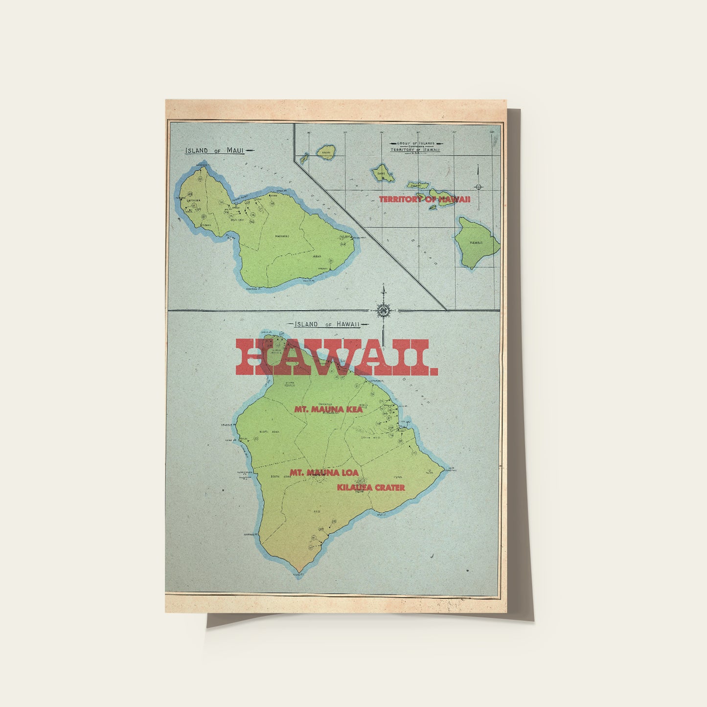 Hawaii State Map I