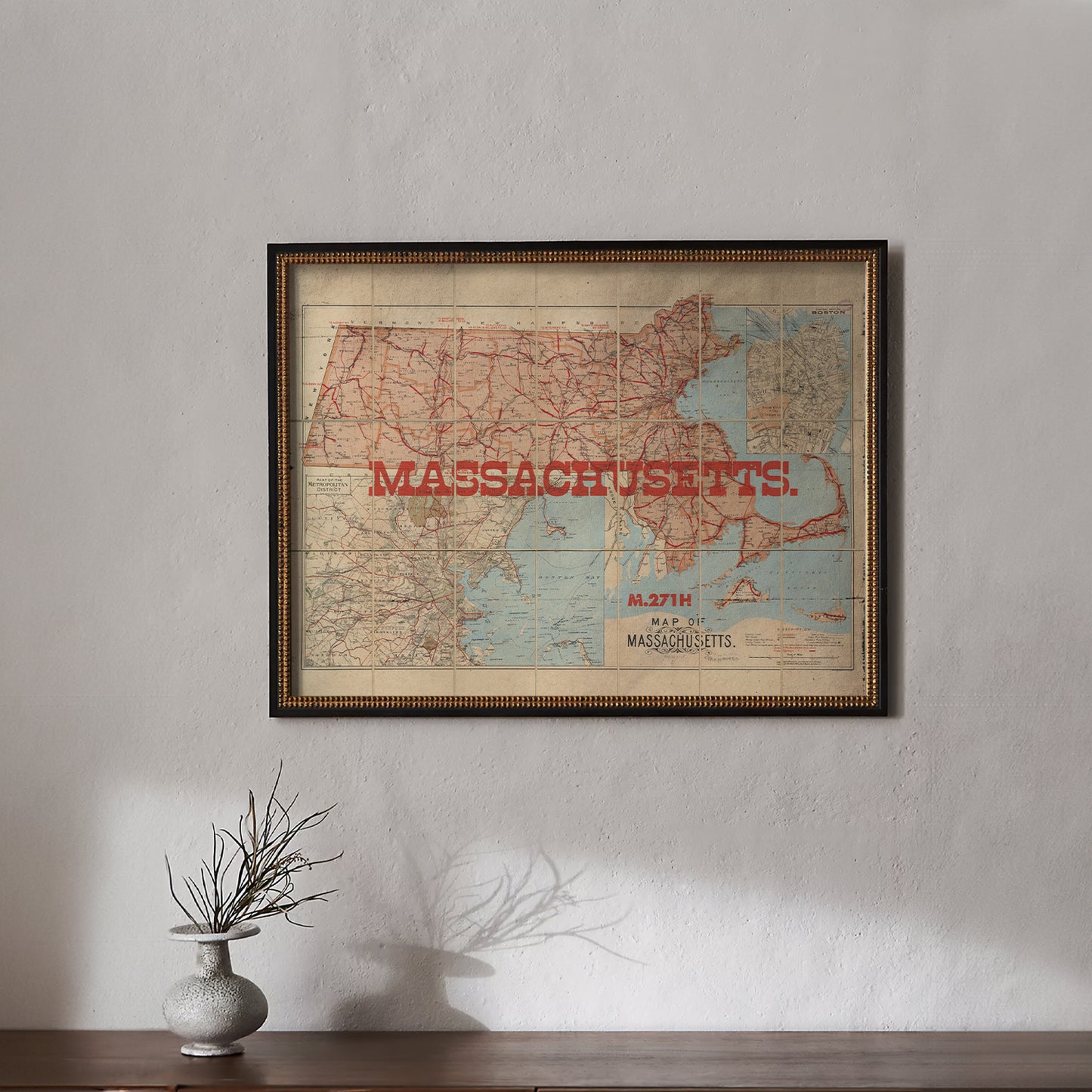 Massachusetts State Map II