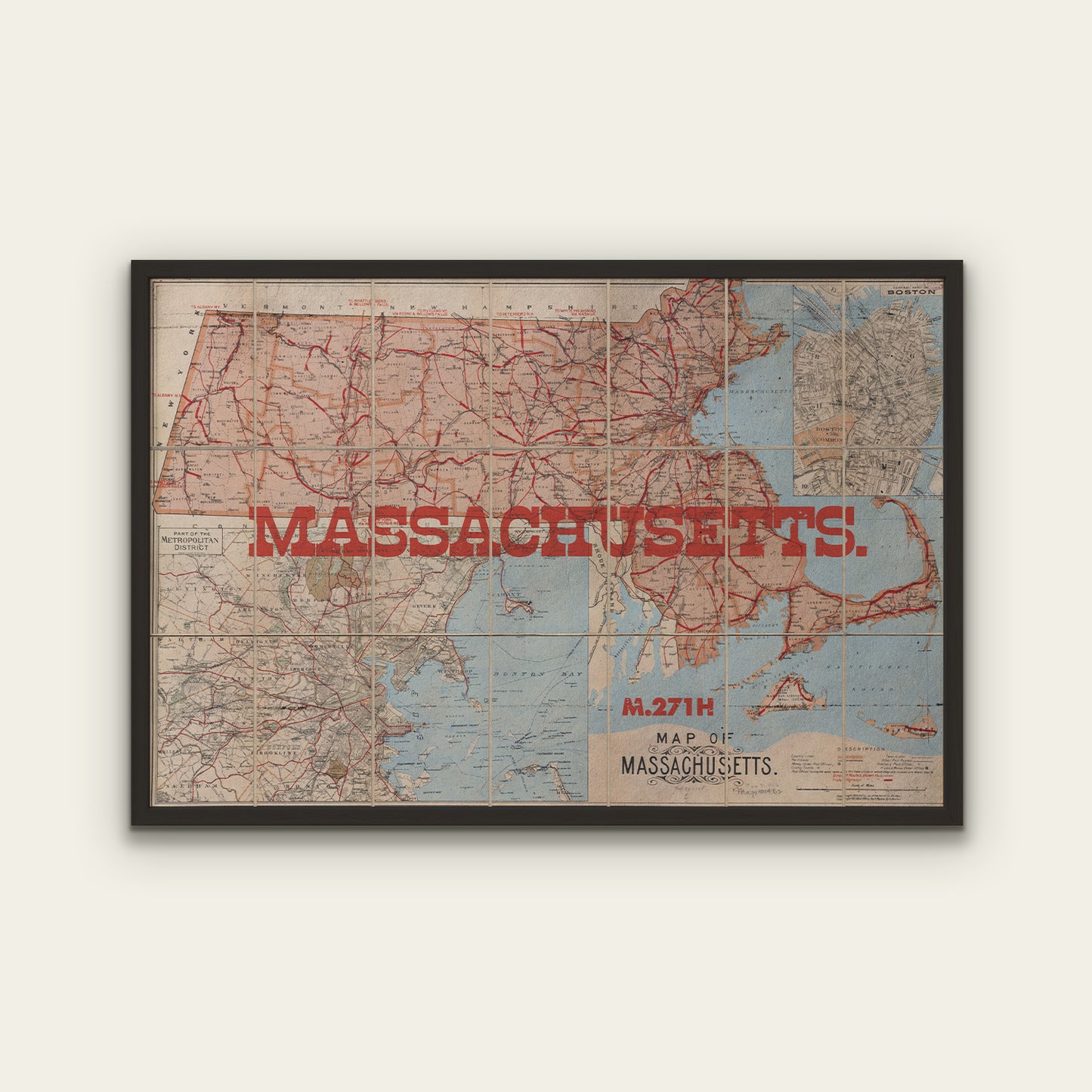Massachusetts State Map II