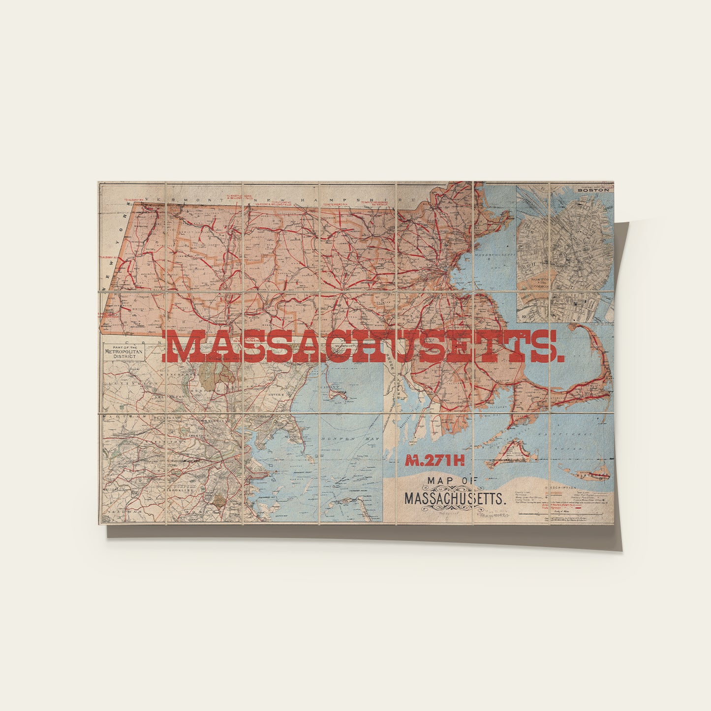Massachusetts State Map II