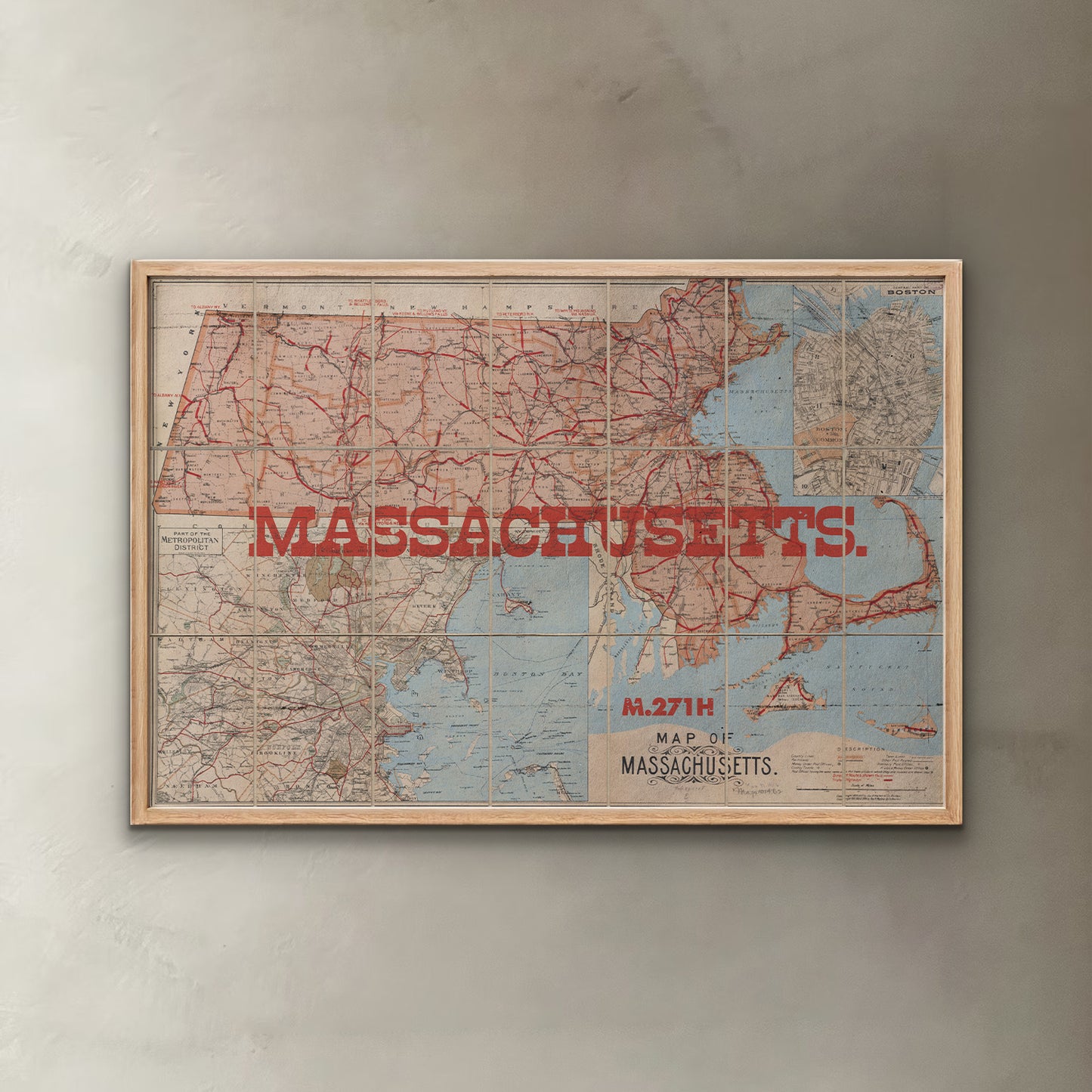 Massachusetts State Map II