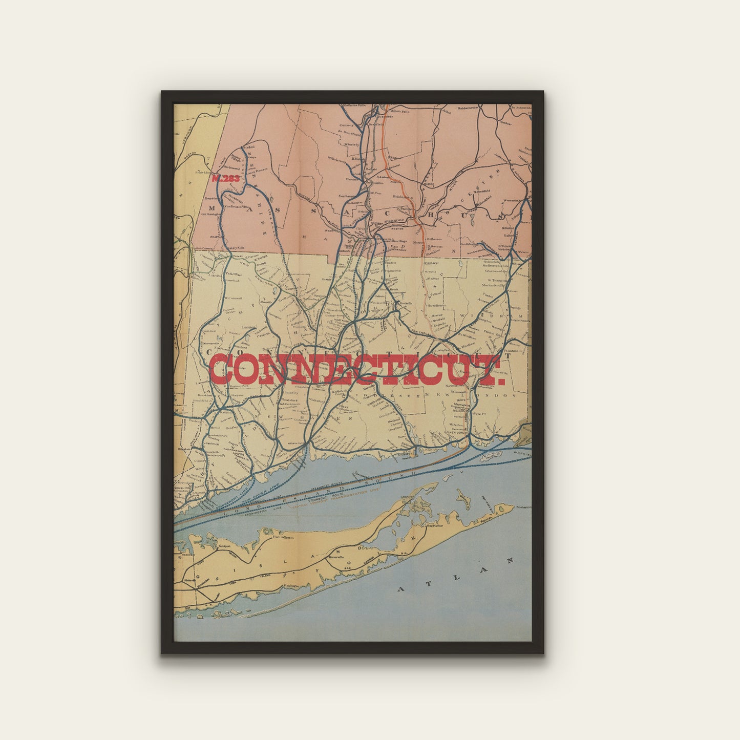 Connecticut State Map
