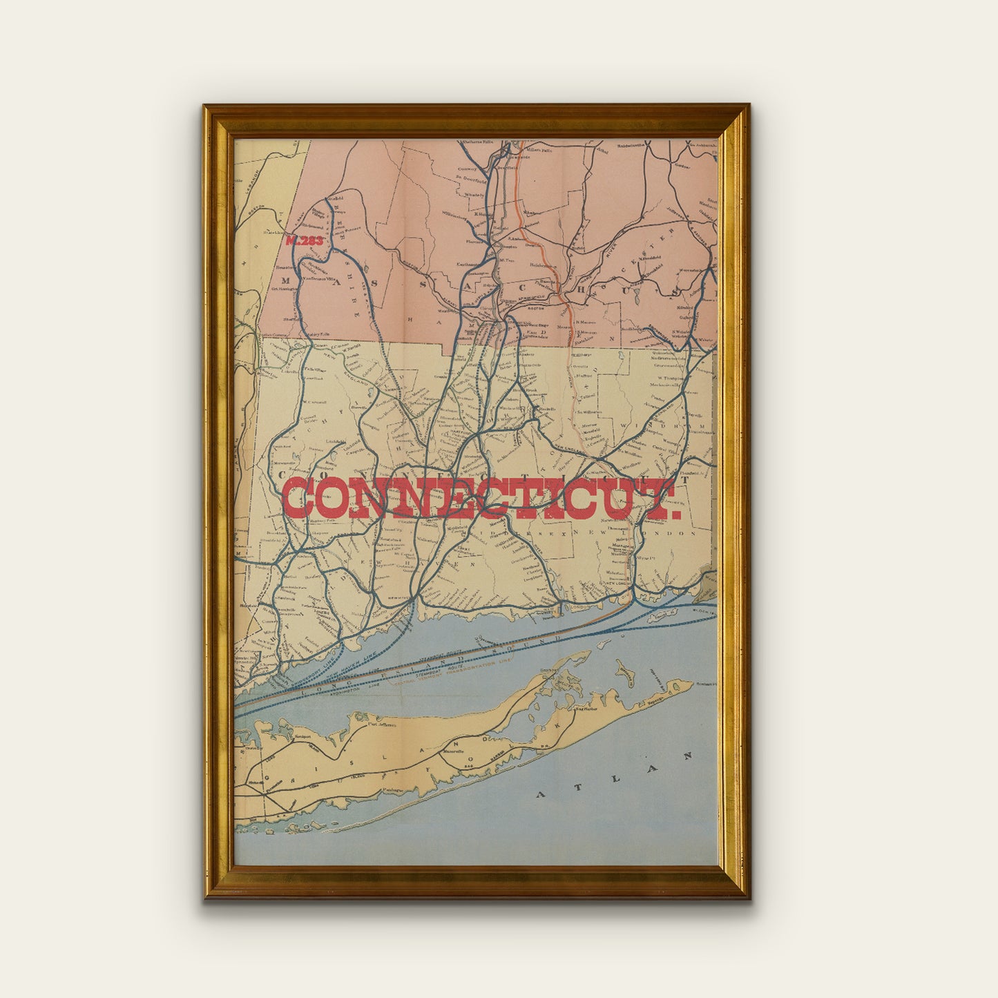 Connecticut State Map