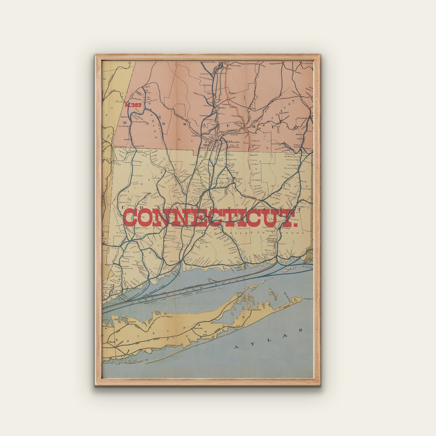 Connecticut State Map