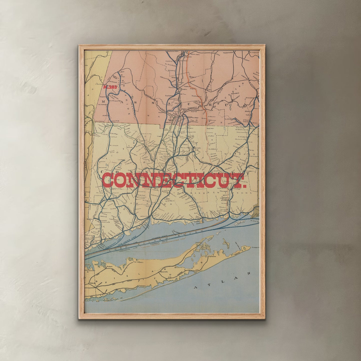Connecticut State Map
