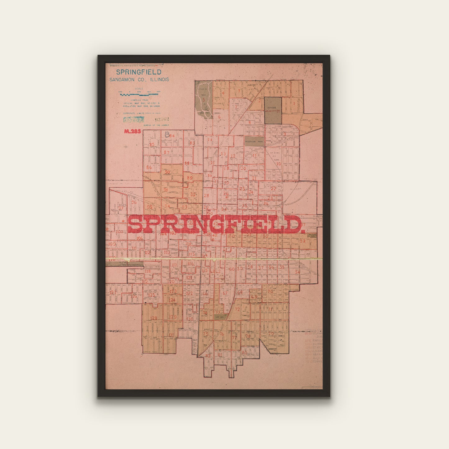 Springfield IL Map