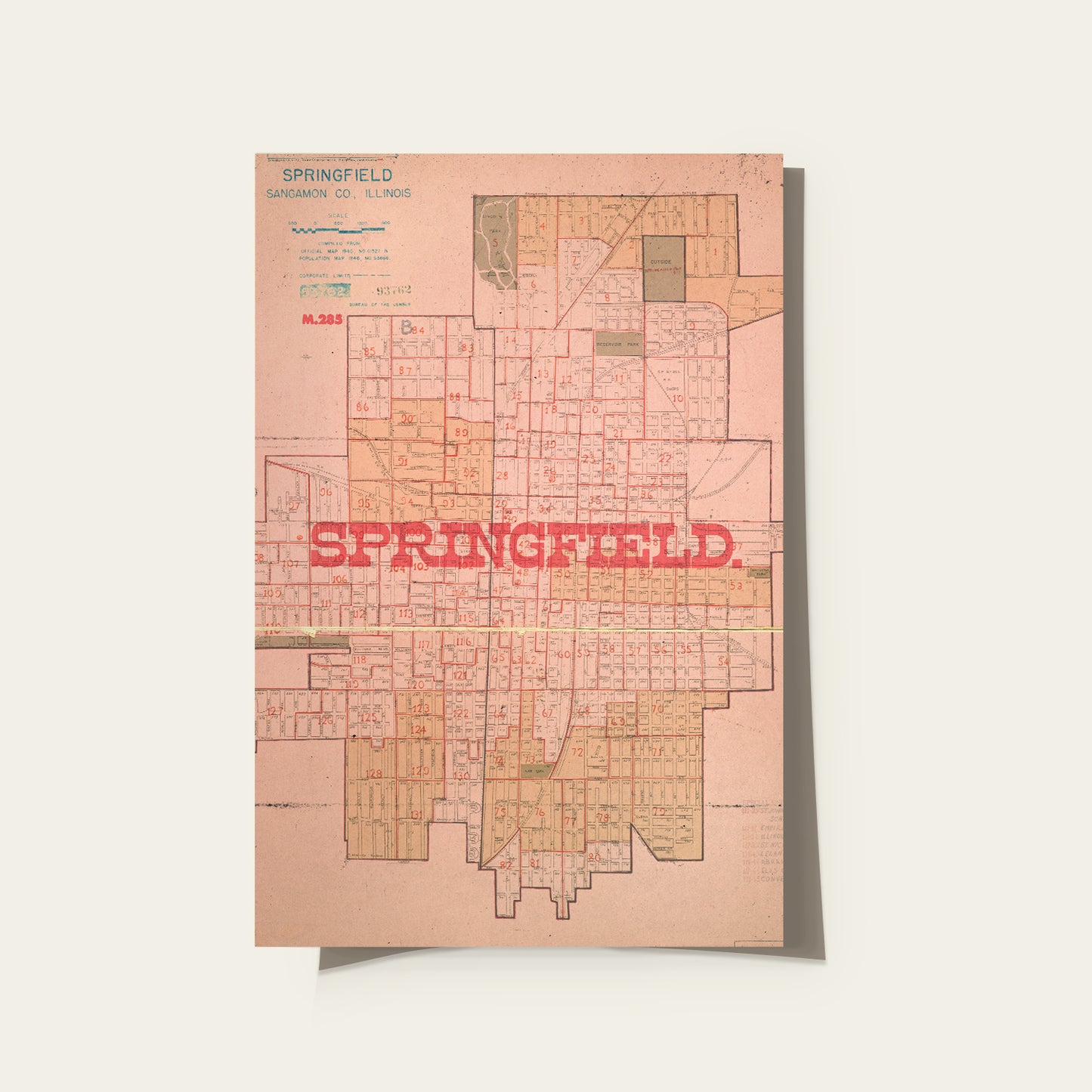 Springfield IL Map
