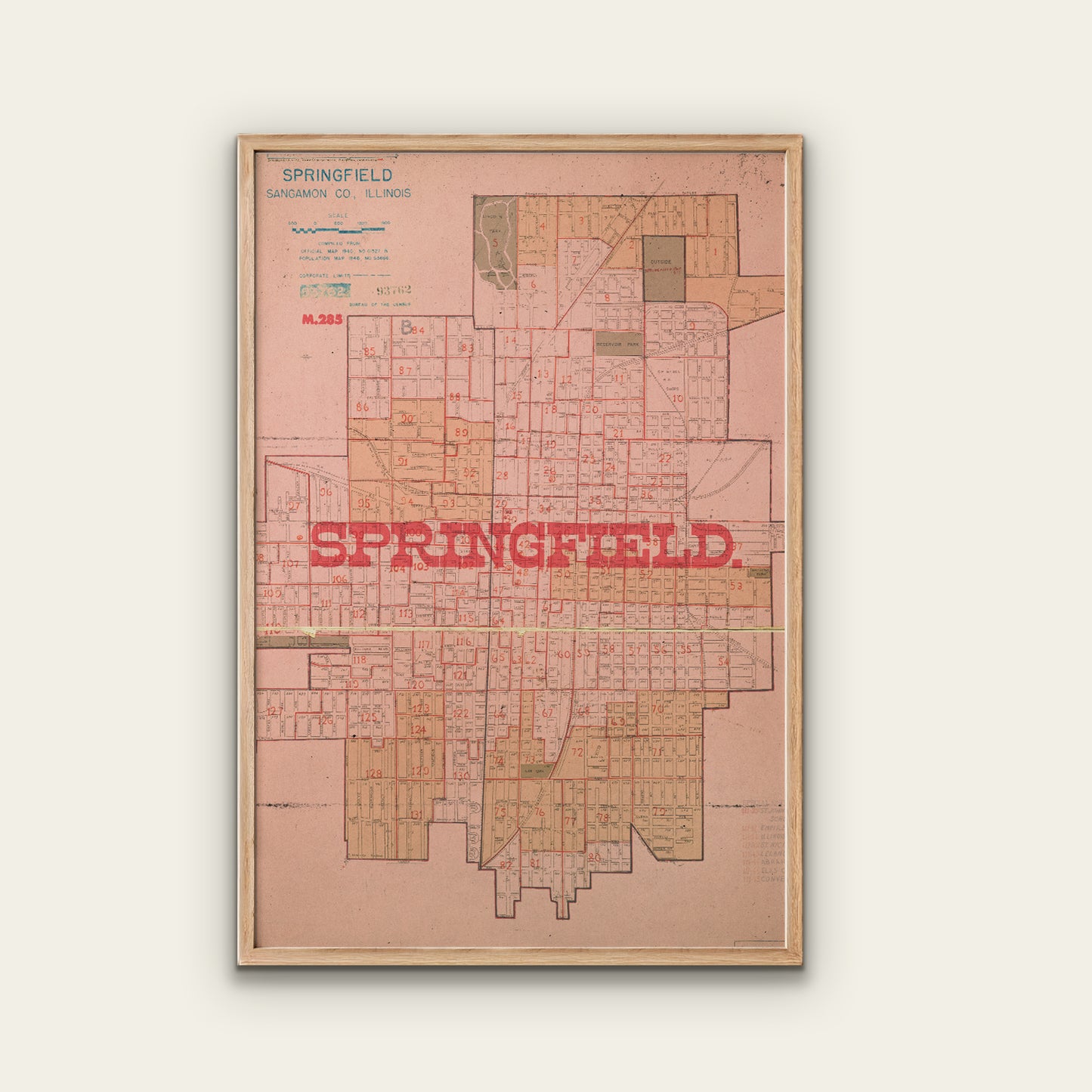 Springfield IL Map