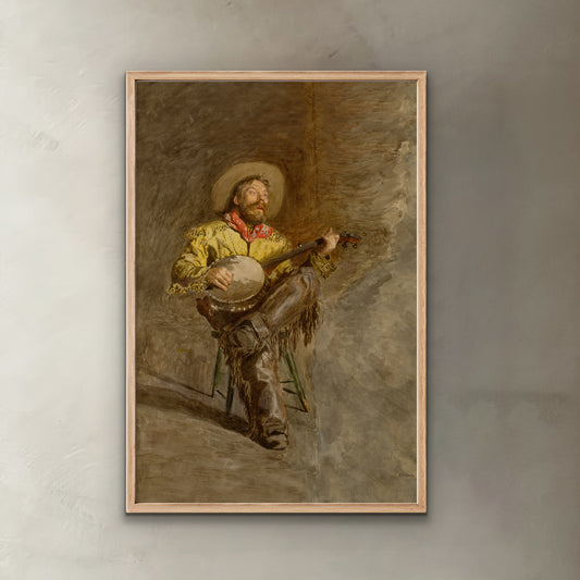 Cowboy Singing Print