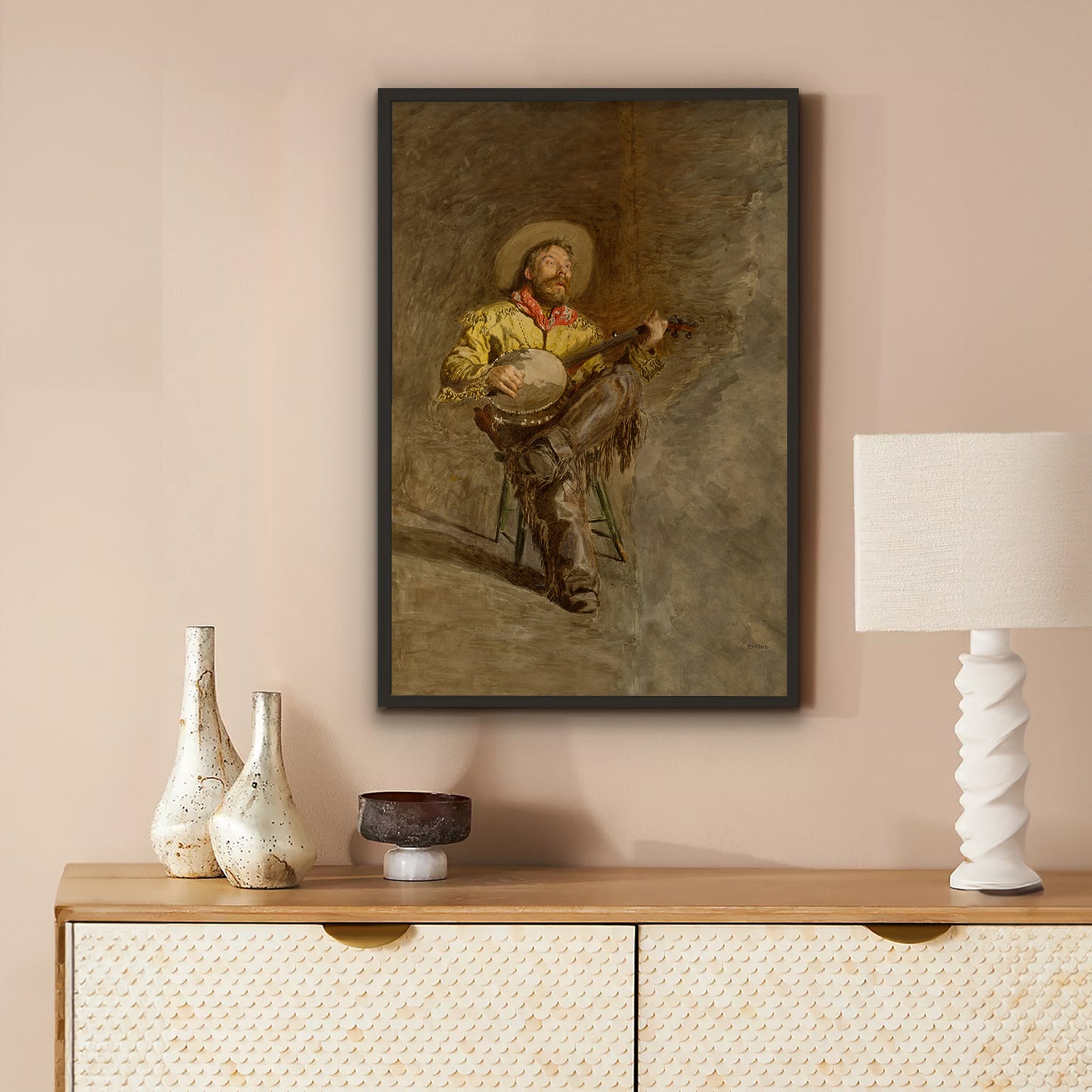 Cowboy Singing Print