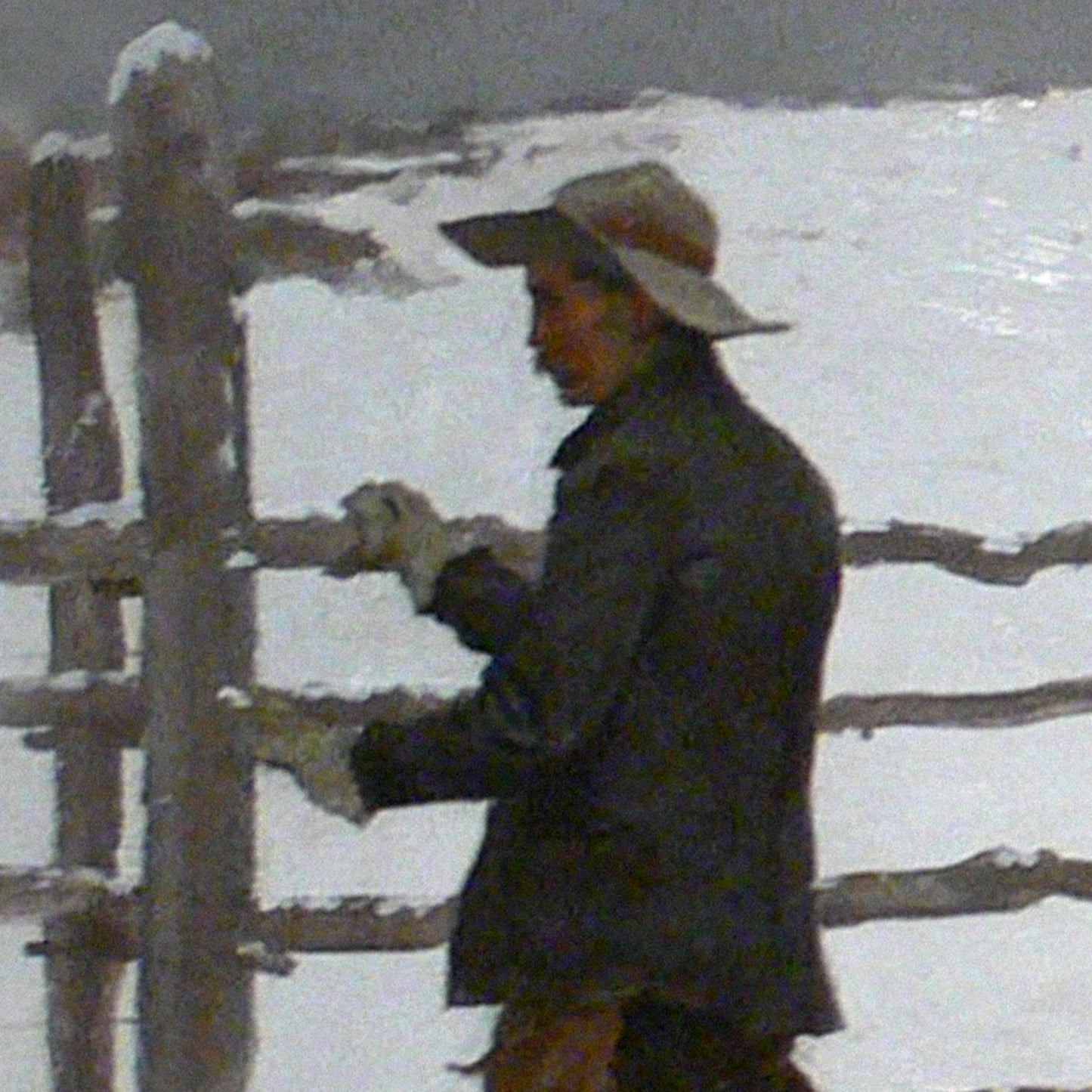 Cowboys in Snow Print