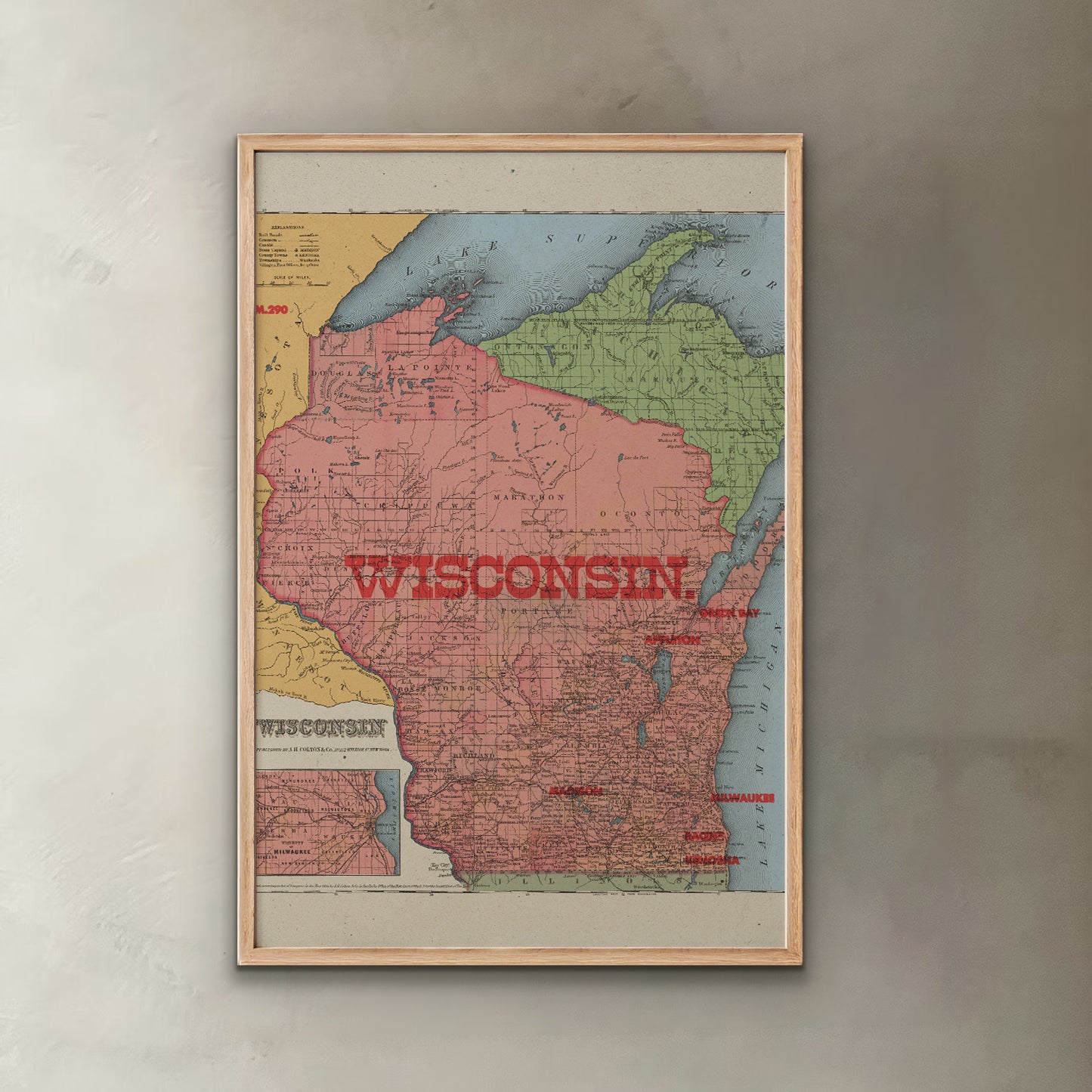 Wisconsin State Map