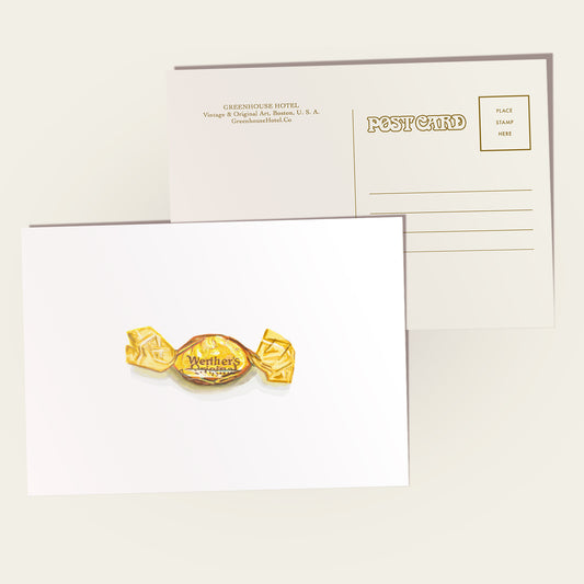Caramel Hard Candy Postcard