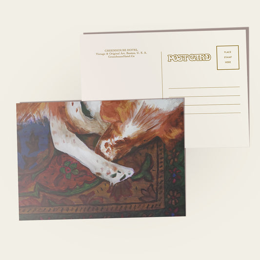 Brittany Napping Postcard