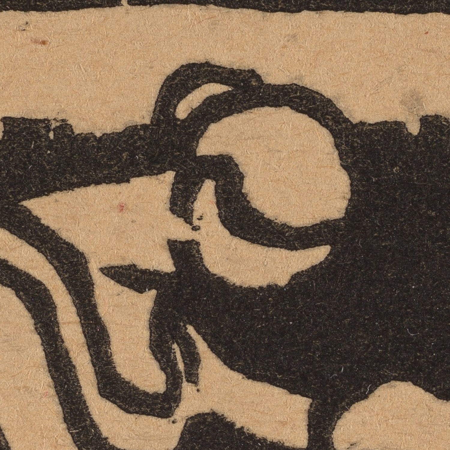 Brown and black pattern on textured paper