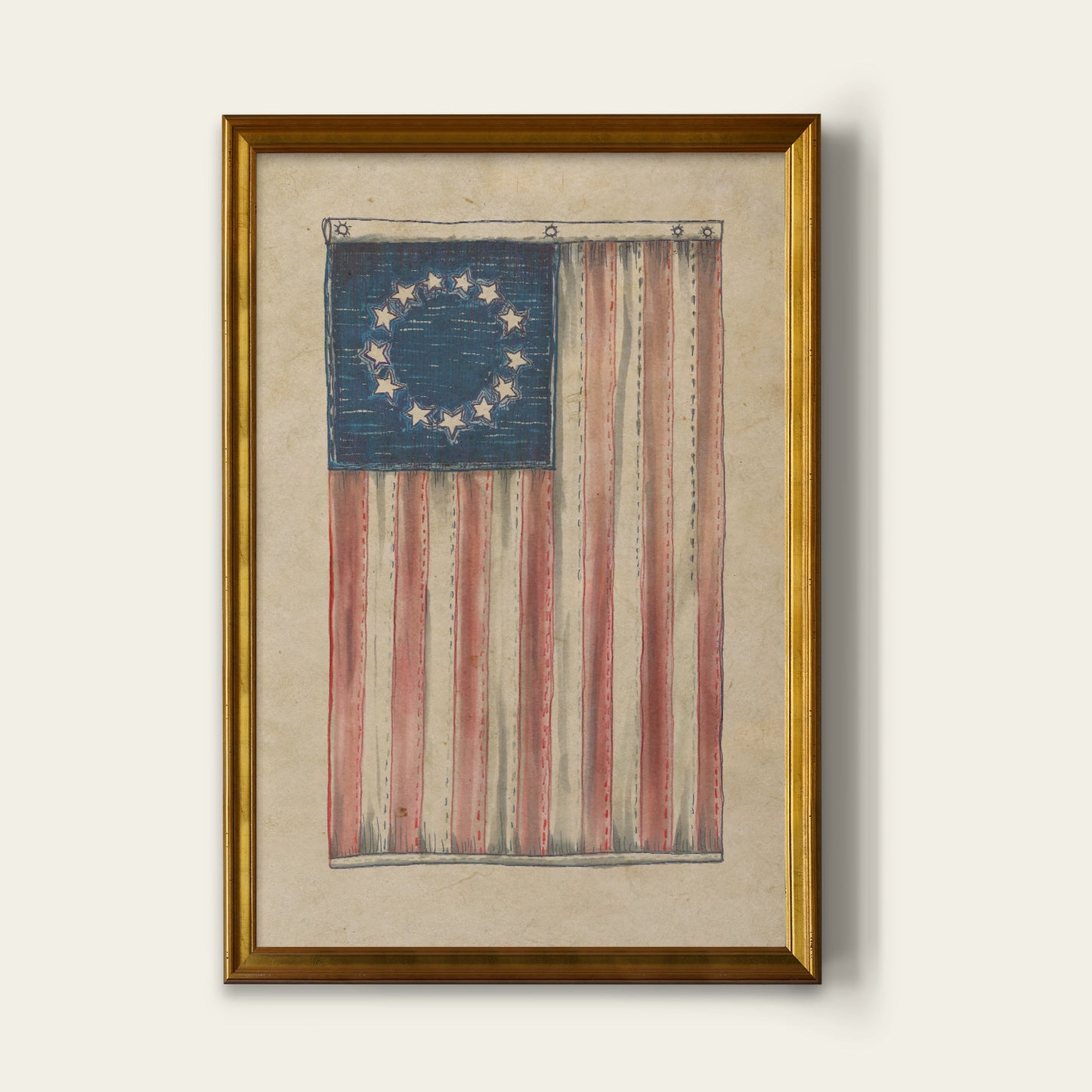 Betsy Ross Flag Print I