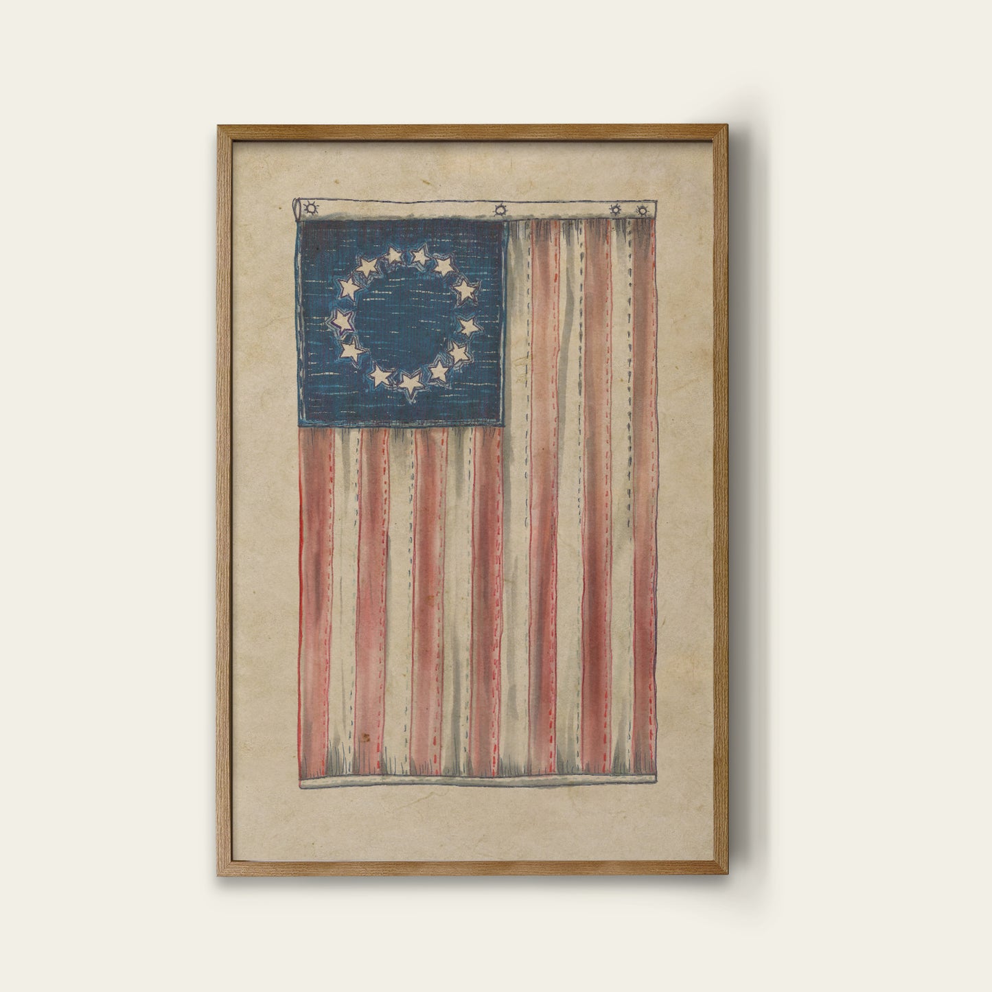 Betsy Ross Flag Print I