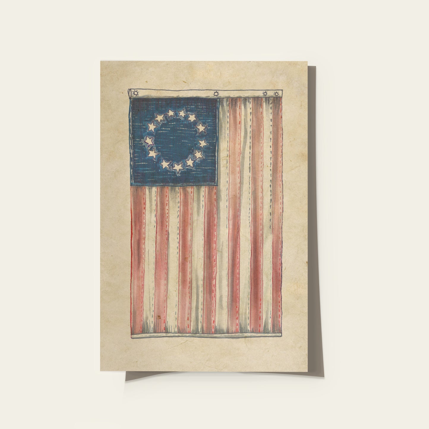 Betsy Ross Flag Print I