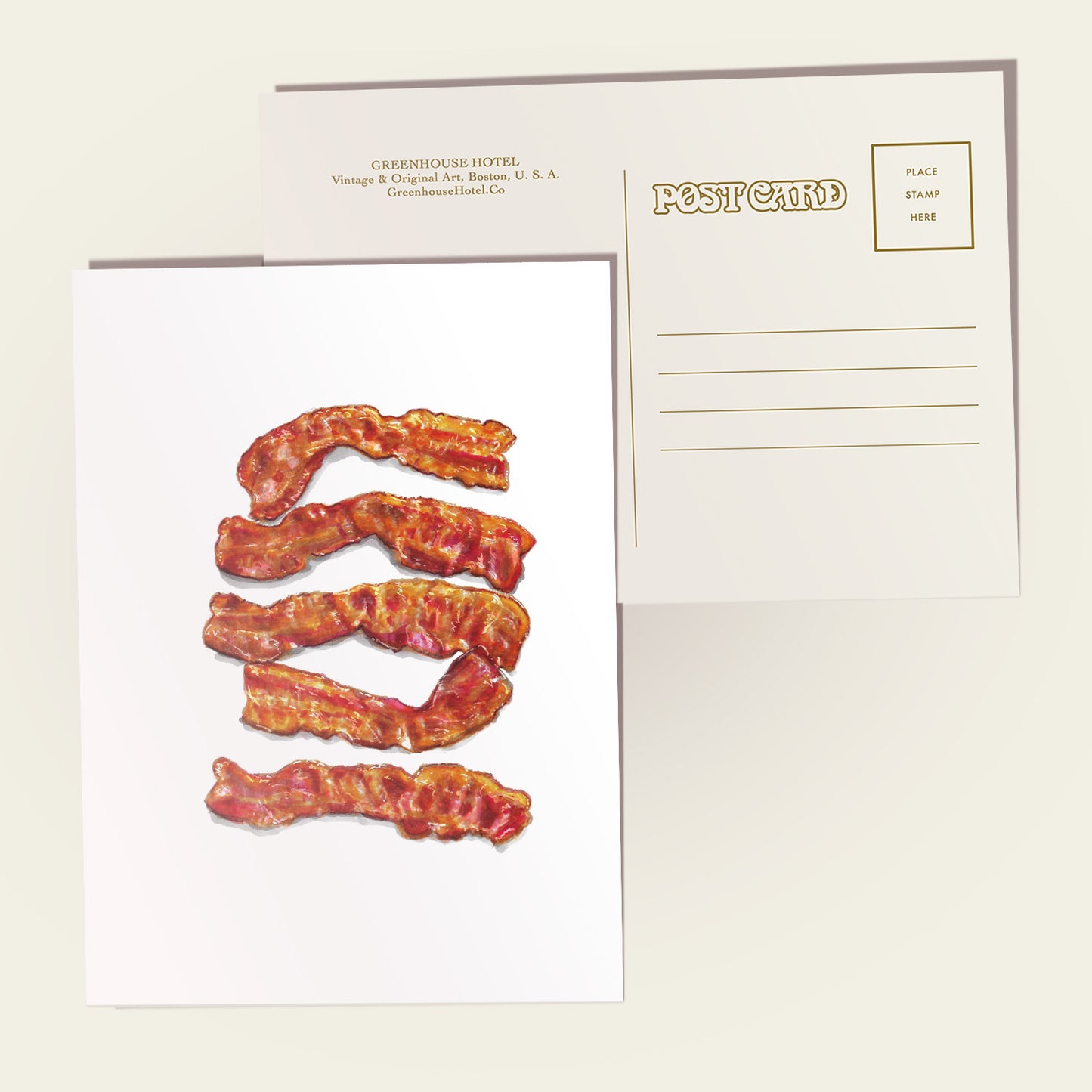 Bacon, Well Done Postcard
