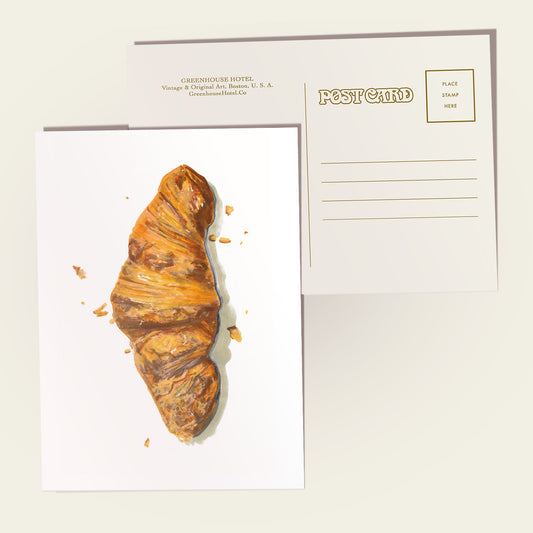 French Croissant Postcard