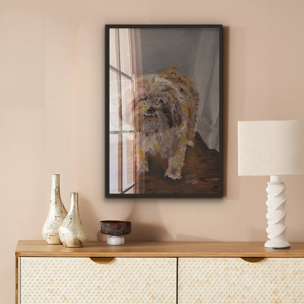 Powderpuff Dog Print