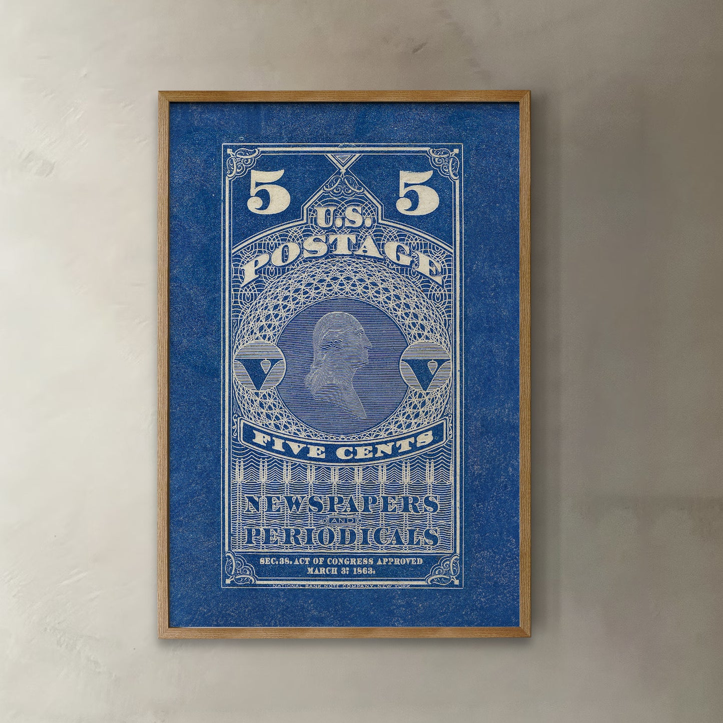 Washington Stamp Print